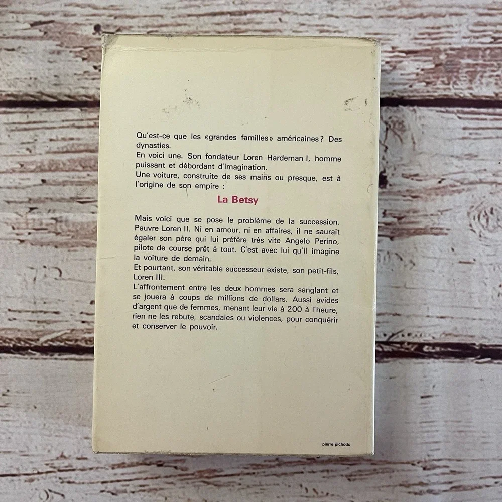 La Betsy by Harold Robbins Hard Cover French Edition‎ 1973